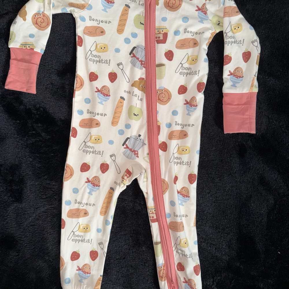 Angel Dear Bonjour Breakfast Onesie